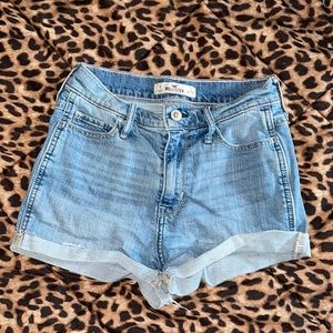 Hollister high waisted jeans shorts